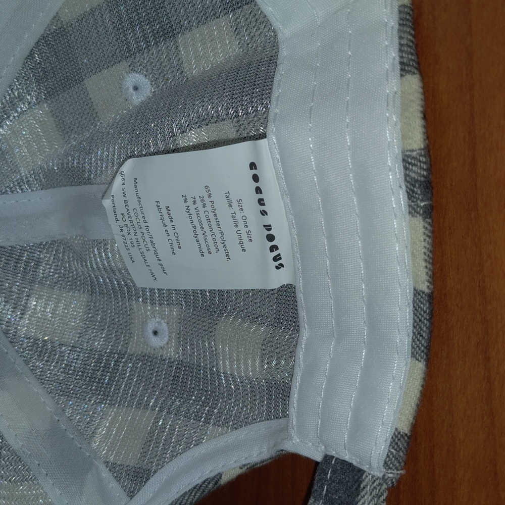 Cocus Pocus Plaid Strapback Hat New - image 8